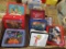 (6) plastic lunch boxes, Super Heroes, Popeye, Days of Thunder, SilverHawks, Batman,