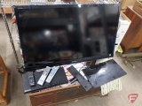 Sony 46in flat screen, Model KDL-46EX620, with remotes, cables and stand, and
