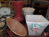 Pottery, McCoy, Roseville, and one unknown