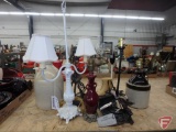 (7) table lamps, variety of styles