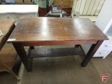 Wood table, 29inHx43inWx22inD, some scratches