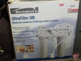 Kenmore UltraFilter 100 reverse osmosis drinking water system, and plastic drawer.