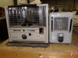 Comfort Glow kerosene heater Model GRW8B and Titan Model 1760 portable heater. Both