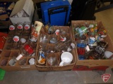 Novelty glasses, Coke, Smurf, Peanuts, and more. Contents of 3 boxes.