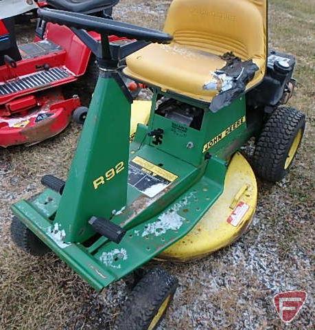 Rear engine john deere mower sale