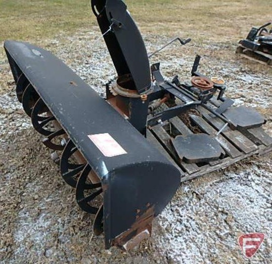 Snapper 48" 2stage front mount snow blower with weights and tire