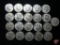 (21) 40% Silver Kennedy Half Dollars, misc. dates