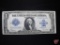 1923 $1 Blue Seal Silver Certificate horse blanket VF with numerous folds