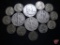 (12) Silver War Nickels 35% Silver, 1950 Franklin Half Dollar avg. circ.