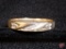 Gent's Diamond 10K Yellow Gold wedding ring with (3) Diamond mele