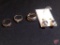 Ladies 14K Yellow Gold diamond ring, 14 round diamonds at .01 PT each, center