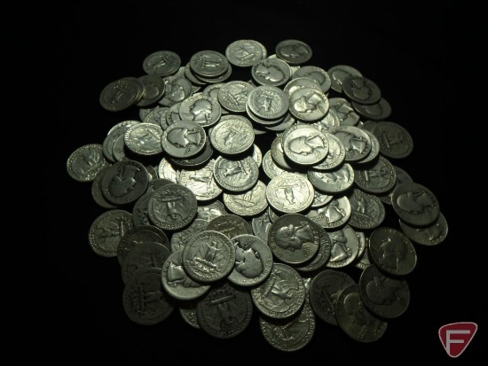 (113) 90% Silver Washington Quarters, about half are avg. circ. or less, others in better shape