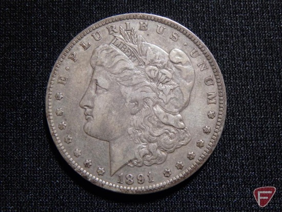 1891 O Morgan Silver Dollar VF nicely toned