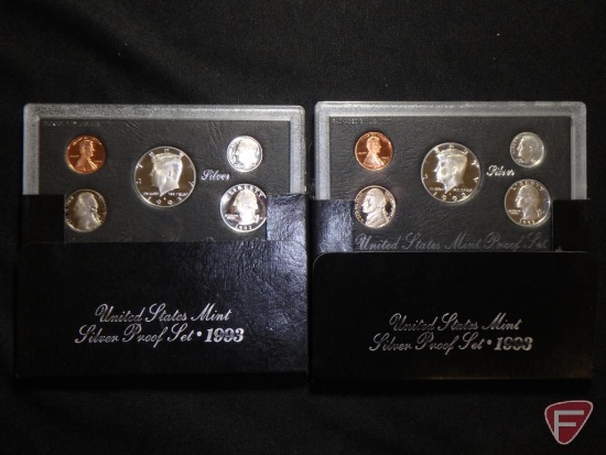 (2) 1993 U.S. Silver Mint Proof Sets in original Mint packaging