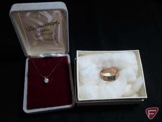 Ladies 10K Yellow Gold wedding ring, possibly handmade in Norway