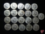 (21) 40% Silver Kennedy Half Dollars, misc. dates