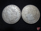 (2) 1921 S Morgan Silver Dollars, both VF to XF