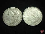 1898 Morgan Silver Dollar AU, 1900 O Morgan Silver Dollar VF
