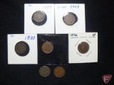 Avg. circ. Indian Head Pennies: 1896, 1887, 1890, 1888, 1864, 1908