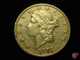 1877 $20 Liberty Gold type-3 VF+ to XF