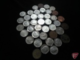(33) Roosevelt 90% Silver Dimes, (1) 35% Silver War Nickel