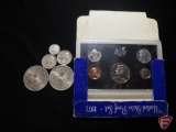 1971 U.S. Proof Set, (2) 1985 World Trade units .999 1 Troy Oz.