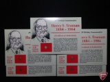 (5) 100th Birthday Commemorative Harry S. Truman Solid 14K Gold pieces 3.360 grains ea.