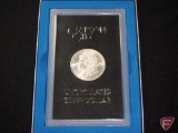 1884 CC Morgan Silver Dollar in original Gov. hoard packaging with black box, MS61 to MS62