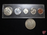 1955 U.S. Year Set BU, 1921 Morgan Silver Dollar VF
