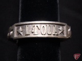 Custom 3.210 Troy Oz. Sterling Silver Bracelet, unknown purity