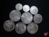 (4) 1968 25 Peso 72% Silver Mexican coins XF or better