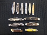 Cattaraugus pocket knife, (6) Imperial pocket knives, and (5) pocket knives (maker unknown)