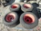 (4) Carlisle Turf Master 24x12.00-12NHS tires on 5 bolt rims