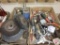 Slag hammers, (2) oilers, strikers, hex key wrench set, wire wheels, brass brush, hammer, screw