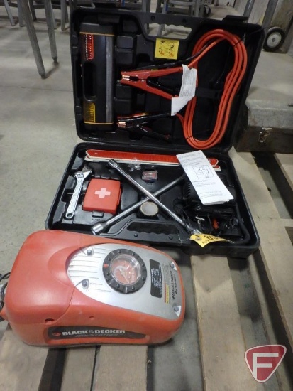 New 40 piece road-side emergency kit and Black & Decker air station