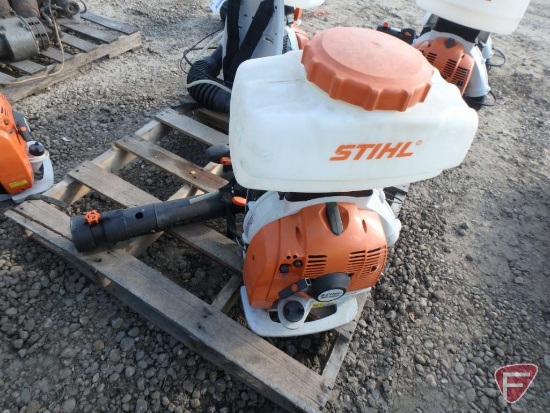 Stihl SR450 backpack chemical blower with 14L tank