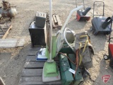 (2) vacuum cleaners, camp backpack and (3) Coleman gas stoves