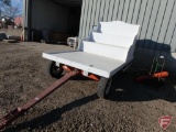 Parade float sleigh on a Kory 6672 running gear, has rear storage compartment