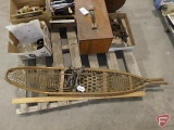 Luno Hastings, MN wood and rawhide snowshoes, 56