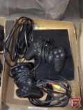 Sony Playstation 2 PS2 with (2) controllers and power cord and instruction manual