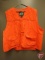 Master Sportsman blaze orange hunting vest size 2XL