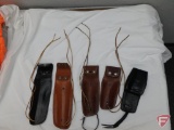 Leather belt loops for holsters