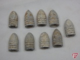 Civil War battlefield recovered bullets