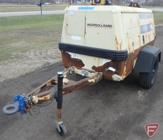 1998 Ingersoll Rand P185WJD portable air compressor, 4809 hours showing, SN: 287199UC1221