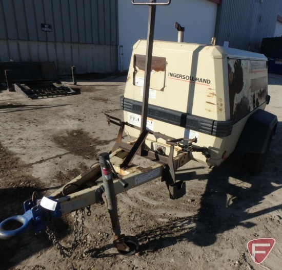 1999 Ingersoll Rand P185WJD portable air compressor, 64 hours showing, SN: 305321UJJ221