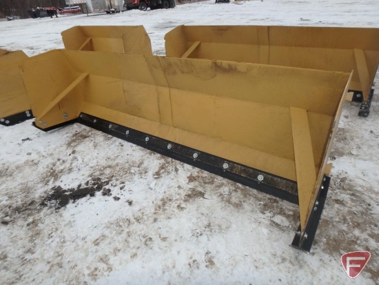 10ft snow pusher, universal skid steer attachment