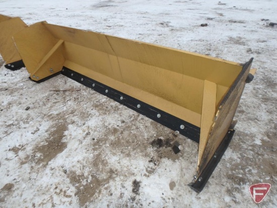 10ft snow pusher, universal skid steer attachment