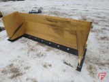 8ft snow pusher, universal skid steer attachment