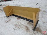 8ft snow pusher, universal skid steer attachment