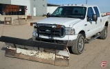 2006 Ford F-350 XLT Super Duty Powerstroke Quad Cab Pickup Truck with 8' Blizzard Plow, VIN #